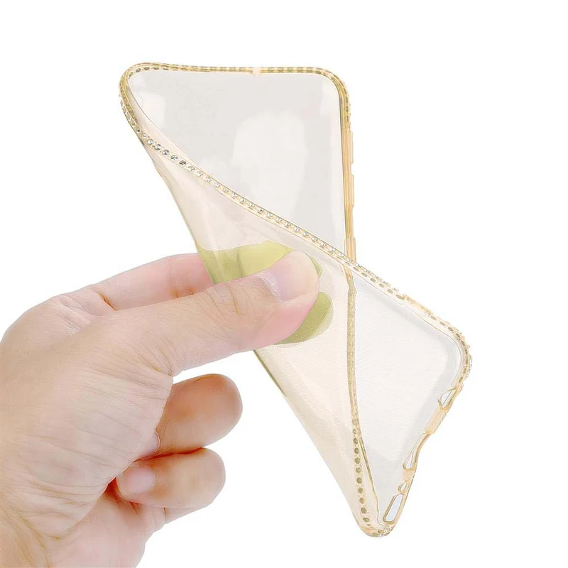 Cadorabo Hülle kompatibel mit Samsung Galaxy A10e / A20e Schutzhülle aus flexiblem TPU Silikon im Strass Design