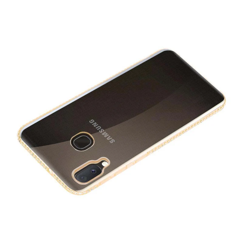 Cadorabo Hülle kompatibel mit Samsung Galaxy A10e / A20e Schutzhülle aus flexiblem TPU Silikon im Strass Design