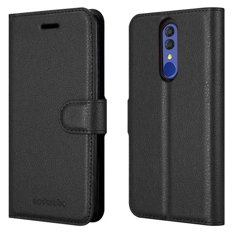 Cadorabo Hülle kompatibel mit Alcatel 3 2019 Schutzhülle mit Magnetverschluss, Standfunktion und Kartenfach