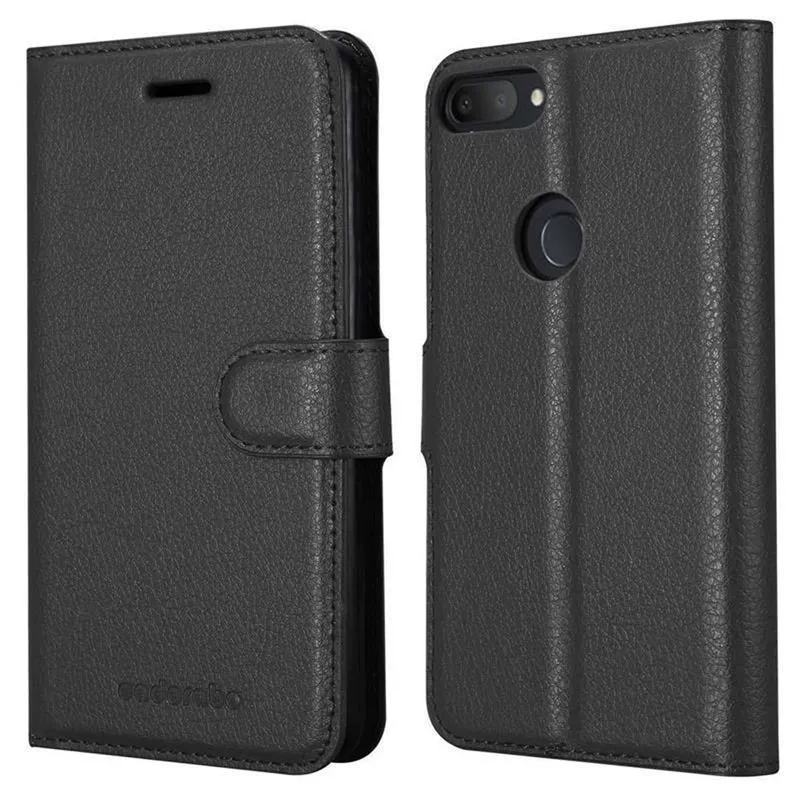 Cadorabo Hülle kompatibel mit Alcatel 1S 2019 Schutzhülle mit Magnetverschluss, Standfunktion und Kartenfach