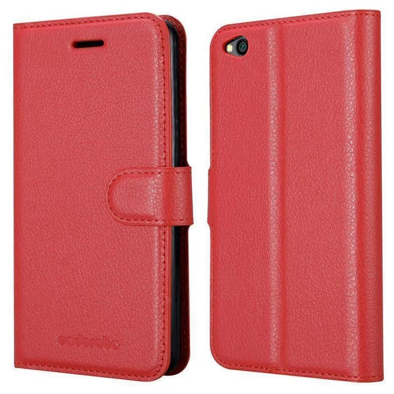 Cadorabo Hülle kompatibel mit Xiaomi RedMi GO Schutzhülle mit Magnetverschluss, Standfunktion und Kartenfach