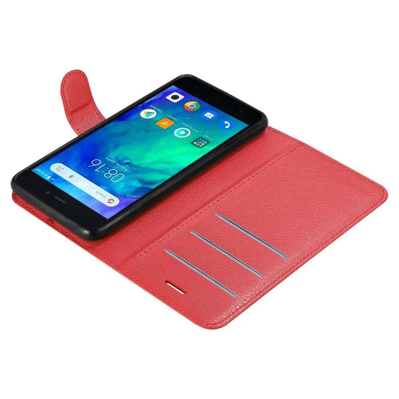 Cadorabo Hülle kompatibel mit Xiaomi RedMi GO Schutzhülle mit Magnetverschluss, Standfunktion und Kartenfach