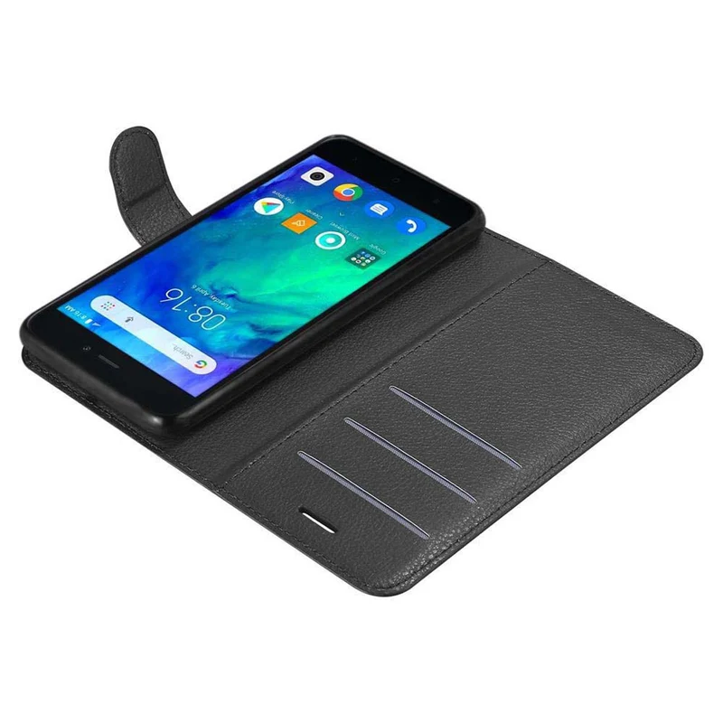 Cadorabo Hülle kompatibel mit Xiaomi RedMi GO Schutzhülle mit Magnetverschluss, Standfunktion und Kartenfach