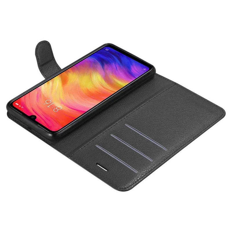 Cadorabo Hülle kompatibel mit Xiaomi RedMi NOTE 7 Schutzhülle mit Magnetverschluss, Standfunktion und Kartenfach