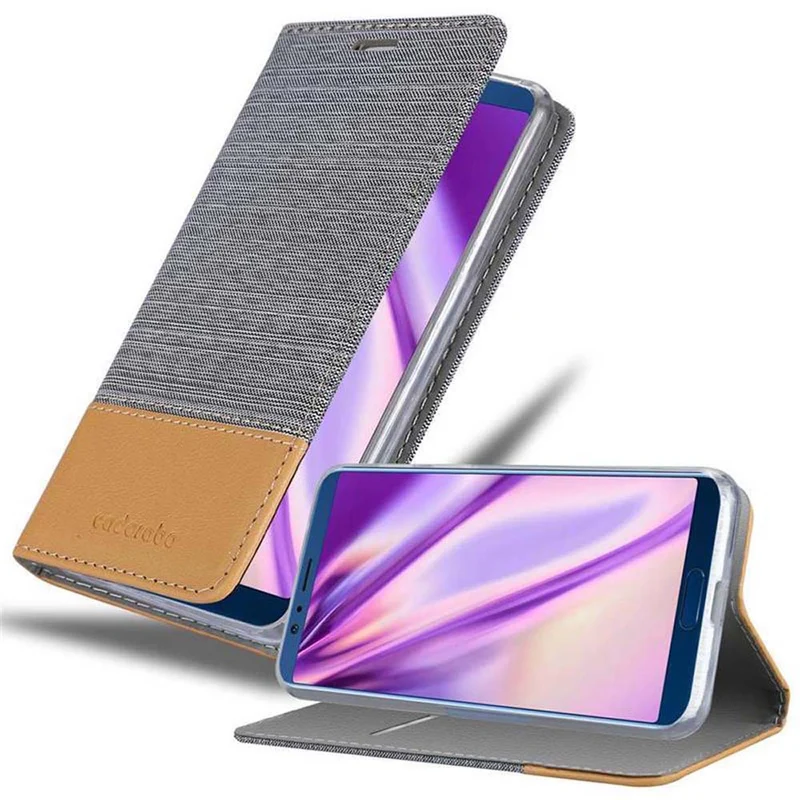 Cadorabo Hülle kompatibel mit Honor 10 LITE / Huawei P SMART 2019 Schutzhülle mit Magnetverschluss, Standfunktion und Kartenfach