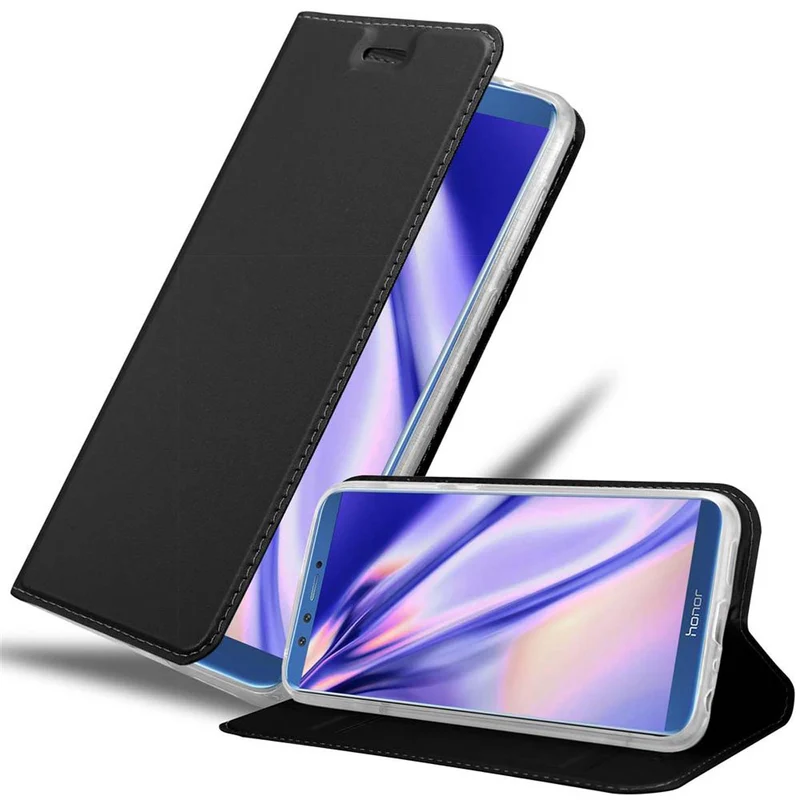 Cadorabo Hülle kompatibel mit Honor 9 LITE Schutzhülle mit Magnetverschluss, Standfunktion und Kartenfach