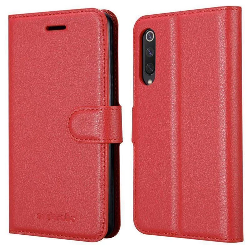 Cadorabo Hülle kompatibel mit Xiaomi Mi 9 SE Schutzhülle mit Magnetverschluss, Standfunktion und Kartenfach