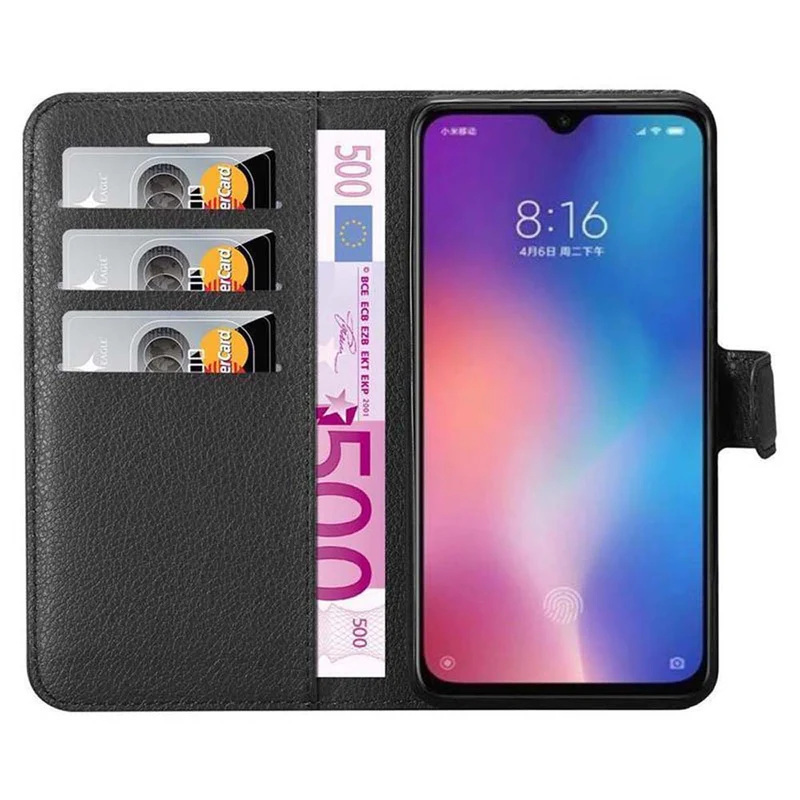 Cadorabo Hülle kompatibel mit Xiaomi Mi 9 SE Schutzhülle mit Magnetverschluss, Standfunktion und Kartenfach