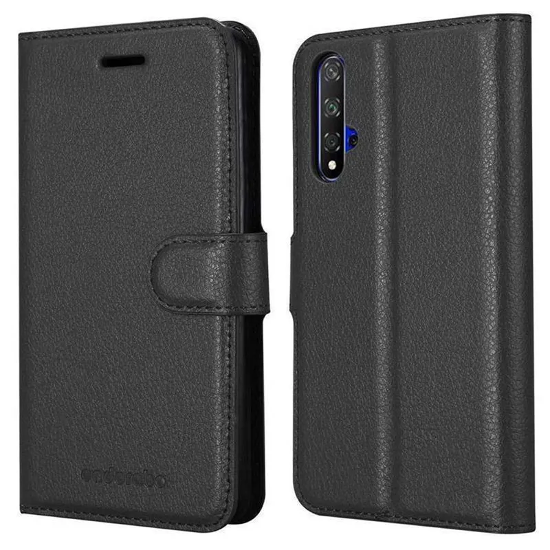Cadorabo Hülle kompatibel mit Honor 20 / 20S / Huawei NOVA 5T Schutzhülle mit Magnetverschluss, Standfunktion und Kartenfach