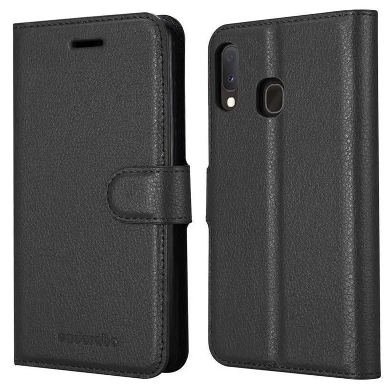 Cadorabo Hülle kompatibel mit Samsung Galaxy A10e / A20e Schutzhülle mit Magnetverschluss, Standfunktion und Kartenfach