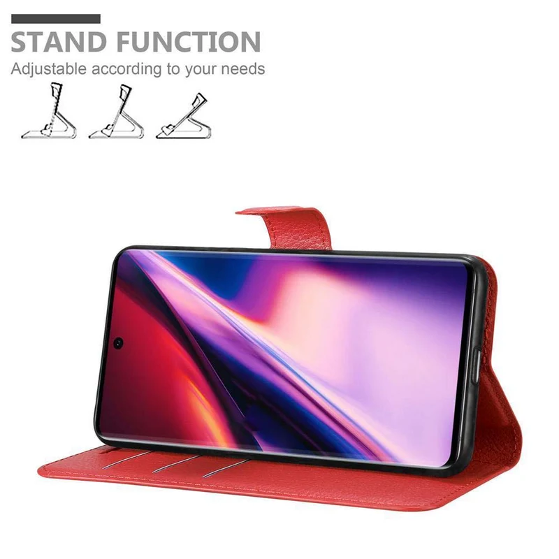 Cadorabo Hülle kompatibel mit Samsung Galaxy NOTE 10 Schutzhülle mit Magnetverschluss, Standfunktion und Kartenfach