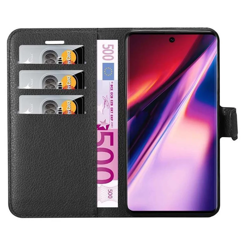 Cadorabo Hülle kompatibel mit Samsung Galaxy NOTE 10 Schutzhülle mit Magnetverschluss, Standfunktion und Kartenfach