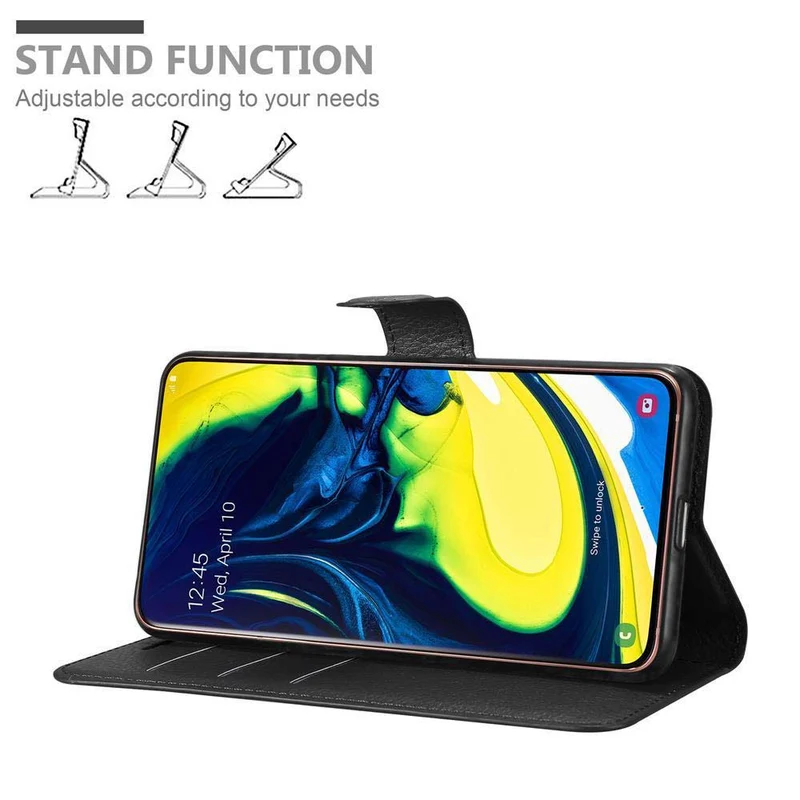 Cadorabo Hülle kompatibel mit Samsung Galaxy A80 / A90 4G Schutzhülle mit Magnetverschluss, Standfunktion und Kartenfach