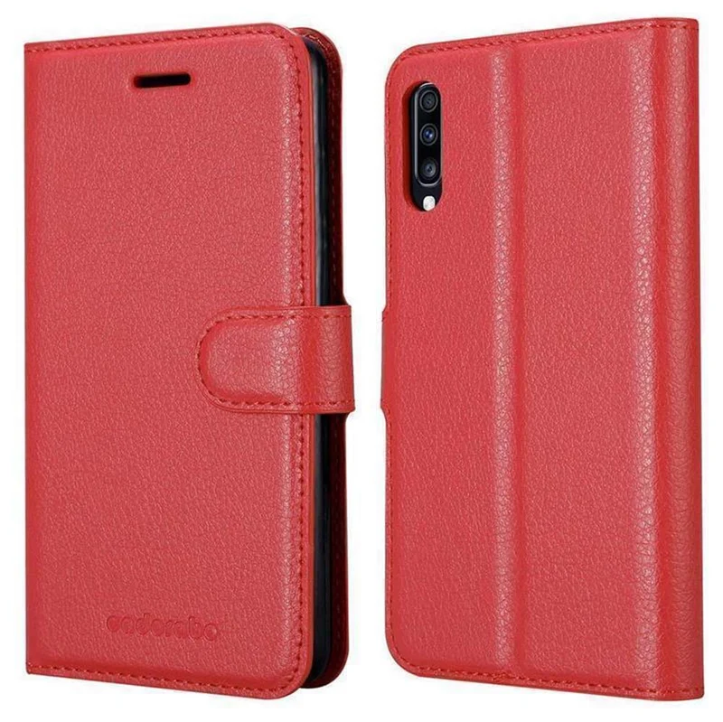 Cadorabo Hülle kompatibel mit Samsung Galaxy A70 / A70s Schutzhülle mit Magnetverschluss, Standfunktion und Kartenfach