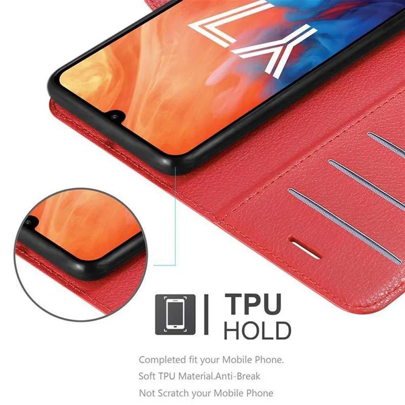 Cadorabo Hülle kompatibel mit Huawei Y7 2019 / Y7 PRIME 2019 Schutzhülle mit Magnetverschluss, Standfunktion und Kartenfach