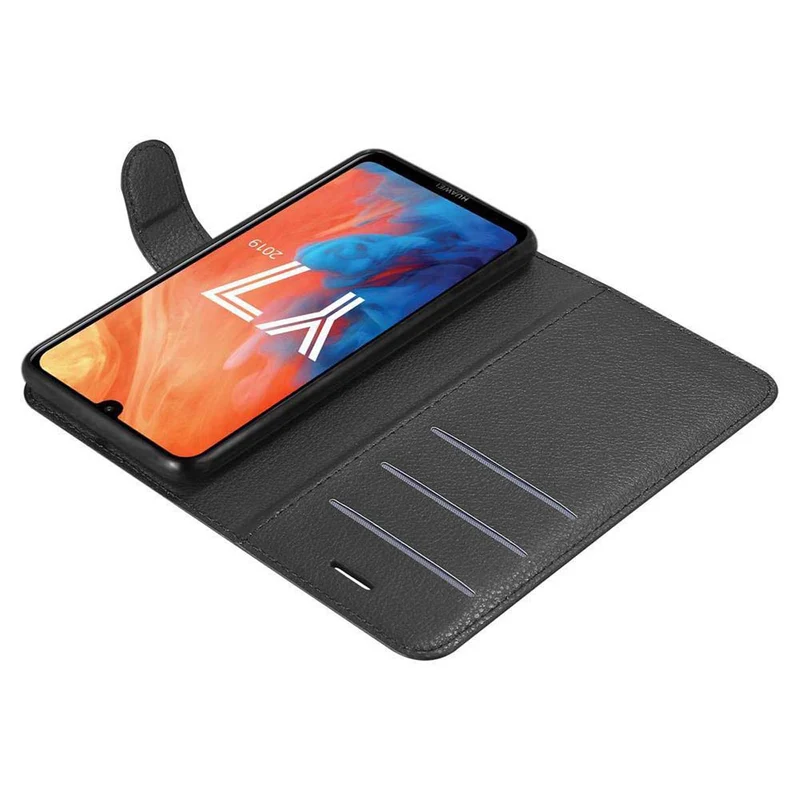 Cadorabo Hülle kompatibel mit Huawei Y7 2019 / Y7 PRIME 2019 Schutzhülle mit Magnetverschluss, Standfunktion und Kartenfach