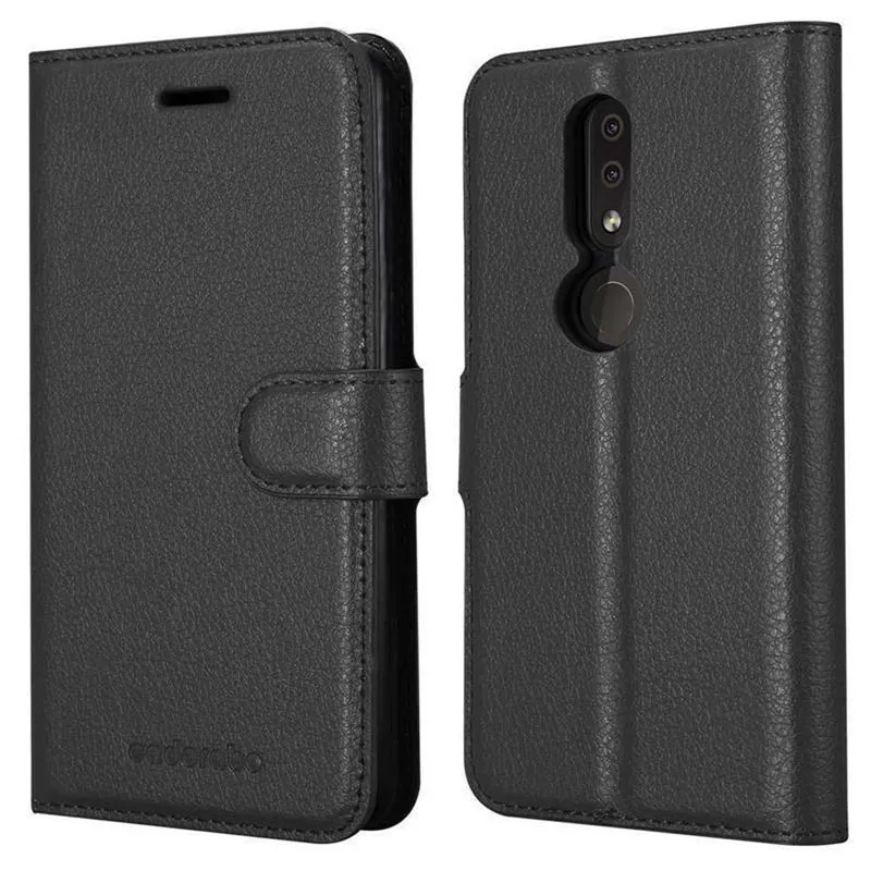 Cadorabo Hülle kompatibel mit Nokia 4,2 Schutzhülle mit Magnetverschluss, Standfunktion und Kartenfach