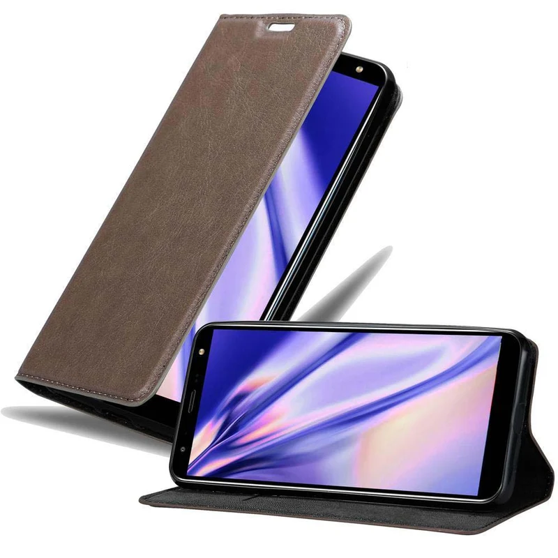 Cadorabo Hülle kompatibel mit LG K40 Schutzhülle mit Magnetverschluss, Standfunktion und Kartenfach