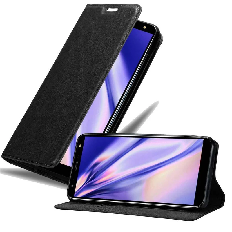 Cadorabo Hülle kompatibel mit LG K40 Schutzhülle mit Magnetverschluss, Standfunktion und Kartenfach