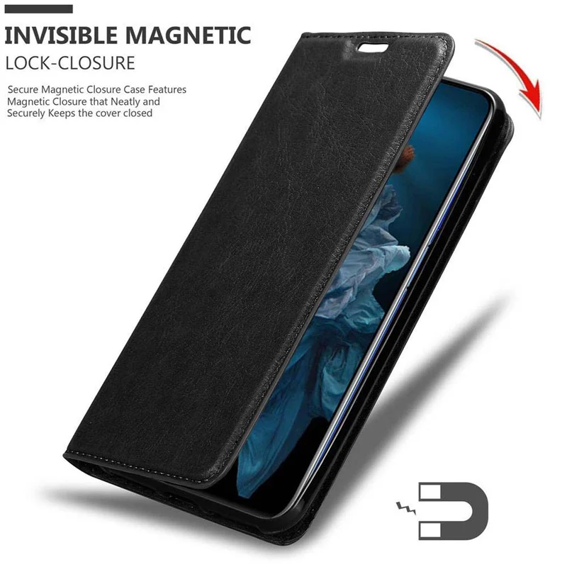 Cadorabo Hülle kompatibel mit Honor 20 / 20S / Huawei NOVA 5T Schutzhülle mit Magnetverschluss, Standfunktion und Kartenfach