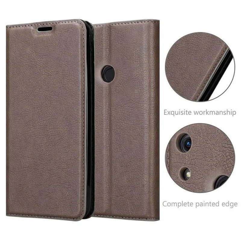 Cadorabo Hülle kompatibel mit Honor 8A Schutzhülle mit Magnetverschluss, Standfunktion und Kartenfach