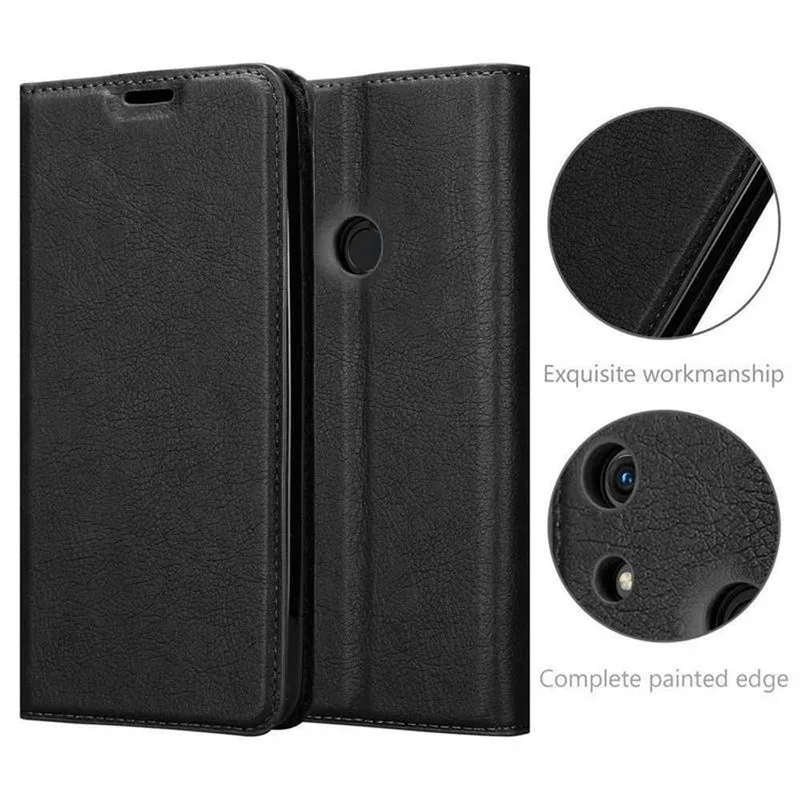 Cadorabo Hülle kompatibel mit Honor 8A Schutzhülle mit Magnetverschluss, Standfunktion und Kartenfach
