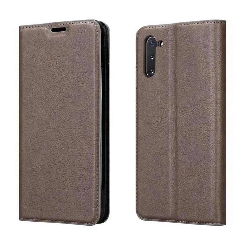 Cadorabo Hülle kompatibel mit Samsung Galaxy NOTE 10 Schutzhülle mit Magnetverschluss, Standfunktion und Kartenfach
