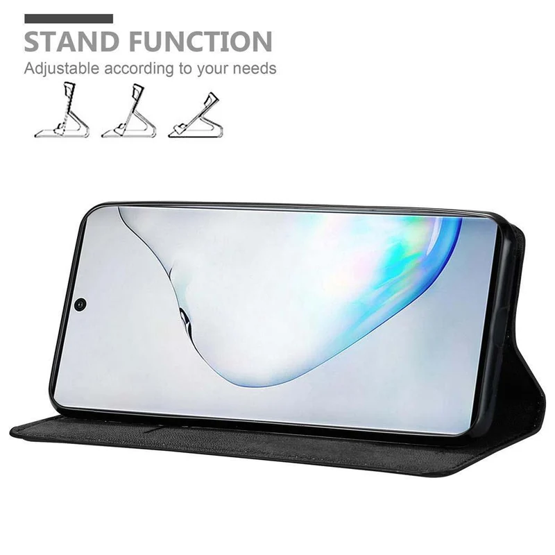 Cadorabo Hülle kompatibel mit Samsung Galaxy NOTE 10 Schutzhülle mit Magnetverschluss, Standfunktion und Kartenfach