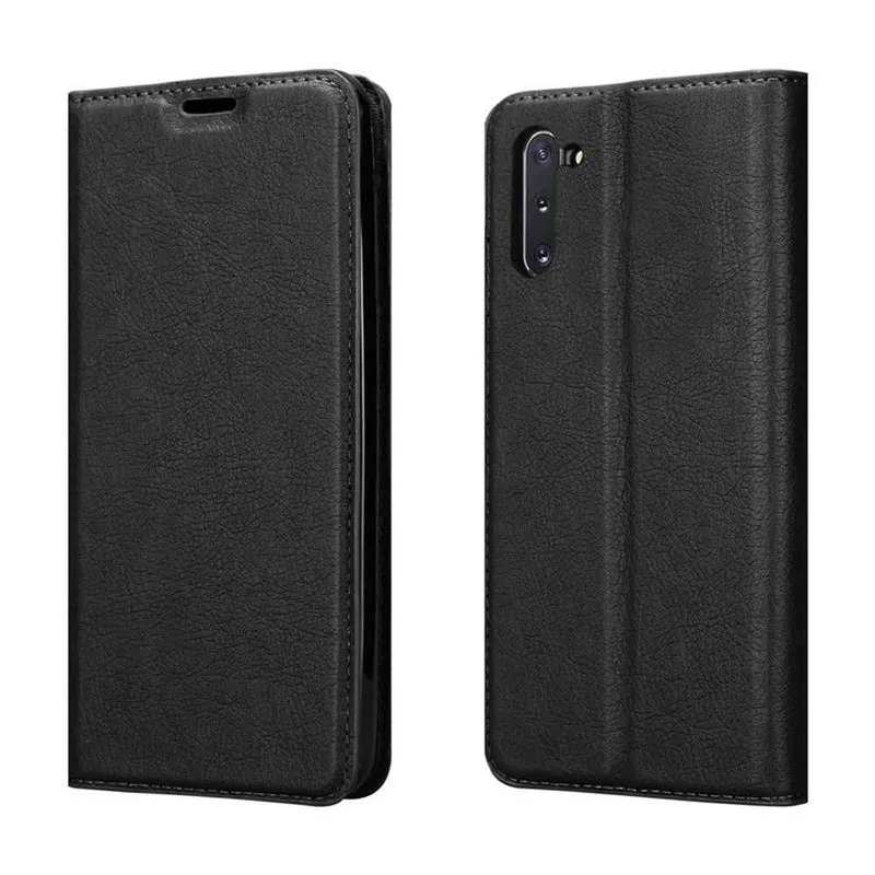 Cadorabo Hülle kompatibel mit Samsung Galaxy NOTE 10 Schutzhülle mit Magnetverschluss, Standfunktion und Kartenfach