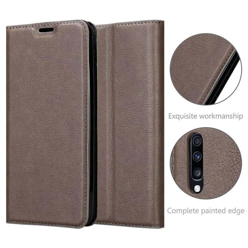 Cadorabo Hülle kompatibel mit Samsung Galaxy A70 / A70s Schutzhülle mit Magnetverschluss, Standfunktion und Kartenfach