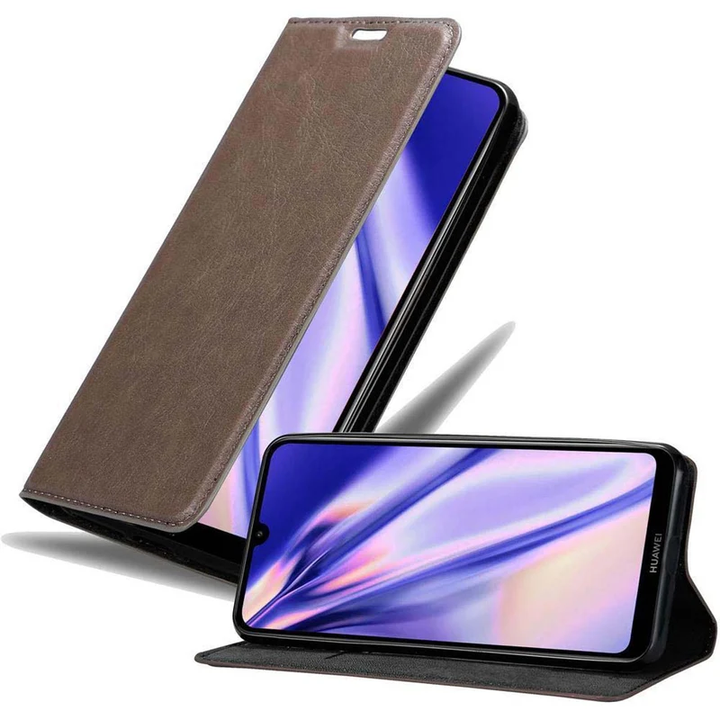 Cadorabo Hülle kompatibel mit Huawei Y7 2019 / Y7 PRIME 2019 Schutzhülle mit Magnetverschluss, Standfunktion und Kartenfach