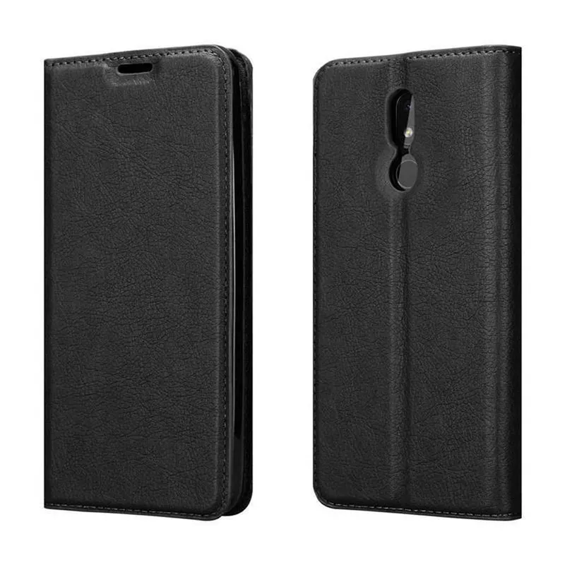 Cadorabo Hülle kompatibel mit Nokia 3,2 Schutzhülle mit Magnetverschluss, Standfunktion und Kartenfach
