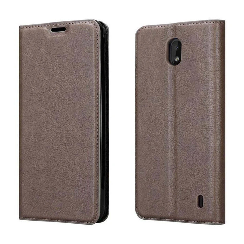 Cadorabo Hülle kompatibel mit Nokia 1 PLUS Schutzhülle mit Magnetverschluss, Standfunktion und Kartenfach