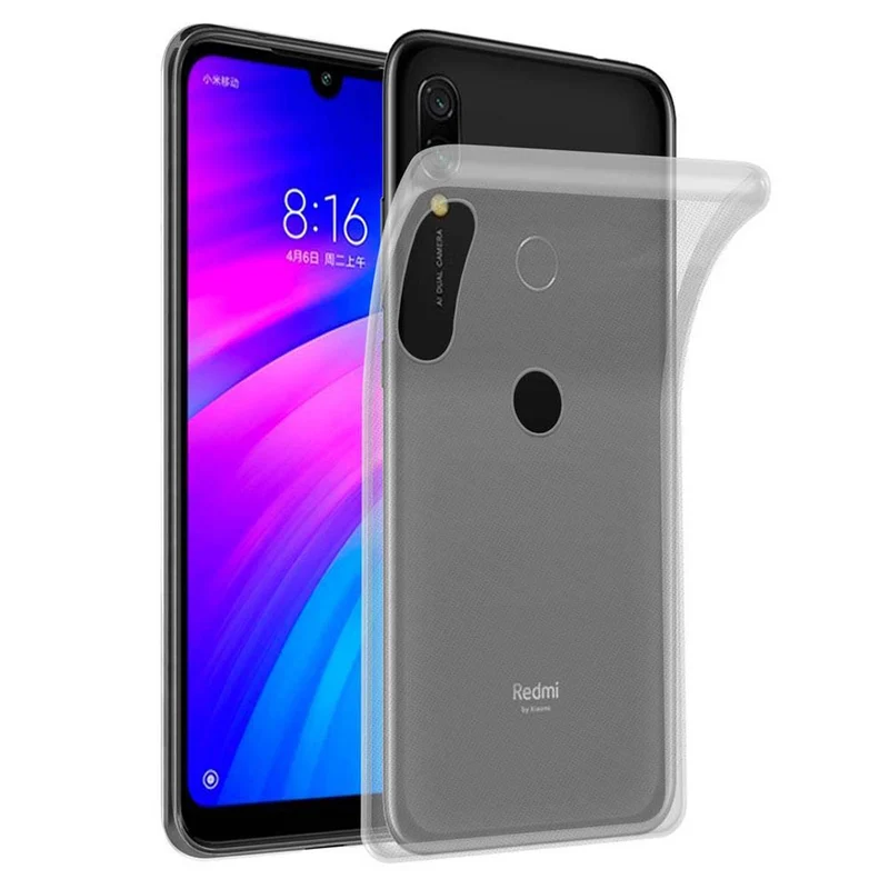 Cadorabo Hülle kompatibel mit Xiaomi RedMi 7 Schutzhülle aus flexiblem TPU Silikon