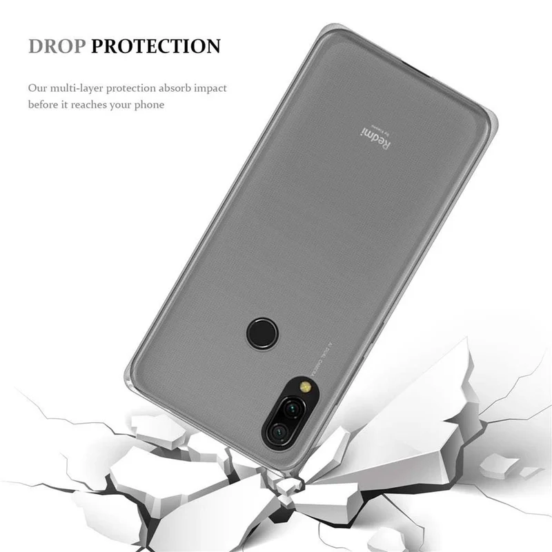 Cadorabo Hülle kompatibel mit Xiaomi RedMi 7 Schutzhülle aus flexiblem TPU Silikon