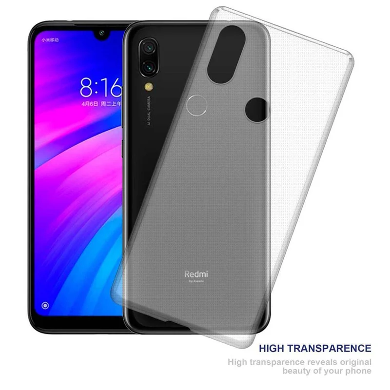 Cadorabo Hülle kompatibel mit Xiaomi RedMi 7 Schutzhülle aus flexiblem TPU Silikon