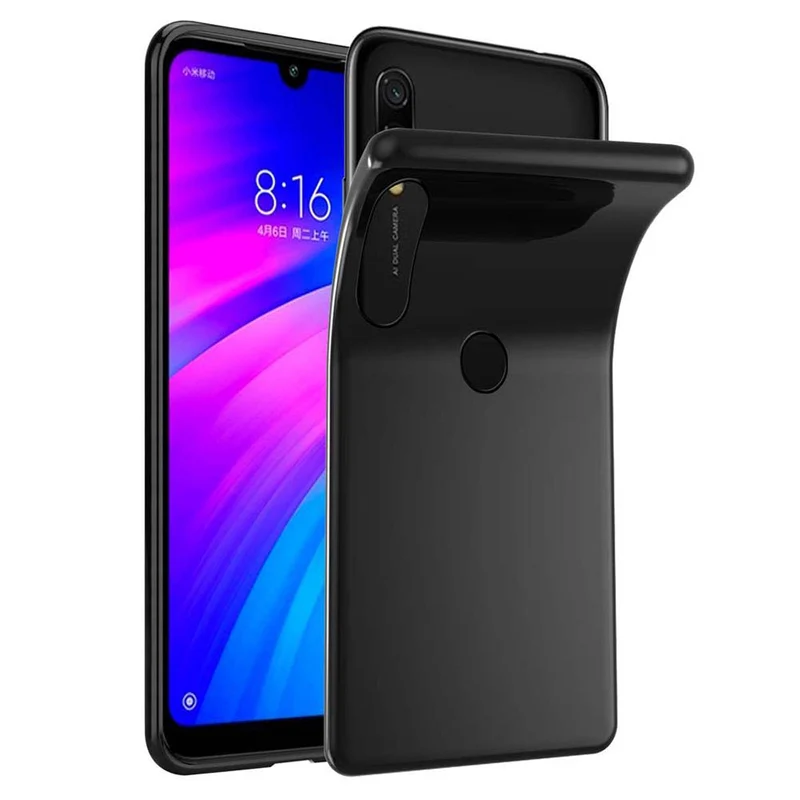 Cadorabo Hülle kompatibel mit Xiaomi RedMi 7 Schutzhülle aus flexiblem TPU Silikon