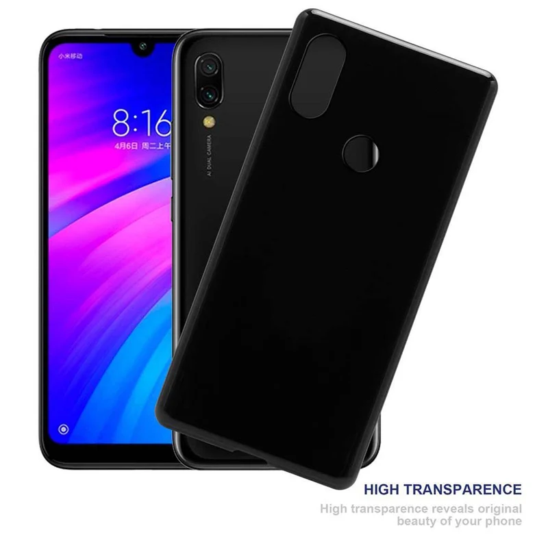 Cadorabo Hülle kompatibel mit Xiaomi RedMi 7 Schutzhülle aus flexiblem TPU Silikon