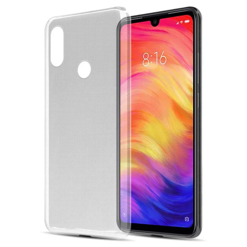 Cadorabo Hülle kompatibel mit Xiaomi RedMi NOTE 7 Schutzhülle aus flexiblem TPU Silikon