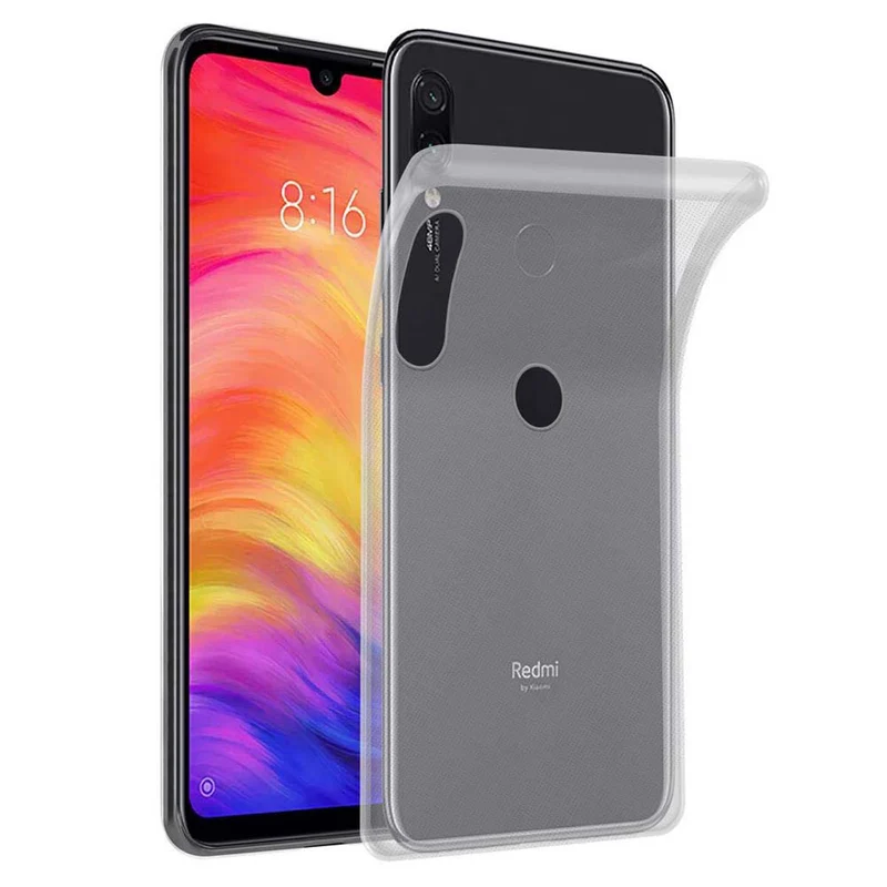 Cadorabo Hülle kompatibel mit Xiaomi RedMi NOTE 7 Schutzhülle aus flexiblem TPU Silikon