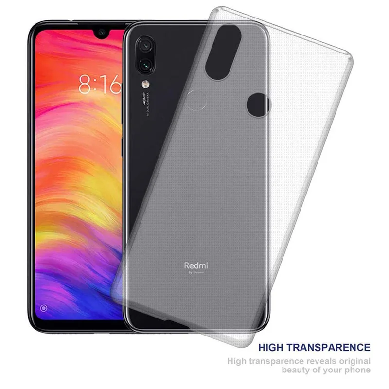 Cadorabo Hülle kompatibel mit Xiaomi RedMi NOTE 7 Schutzhülle aus flexiblem TPU Silikon