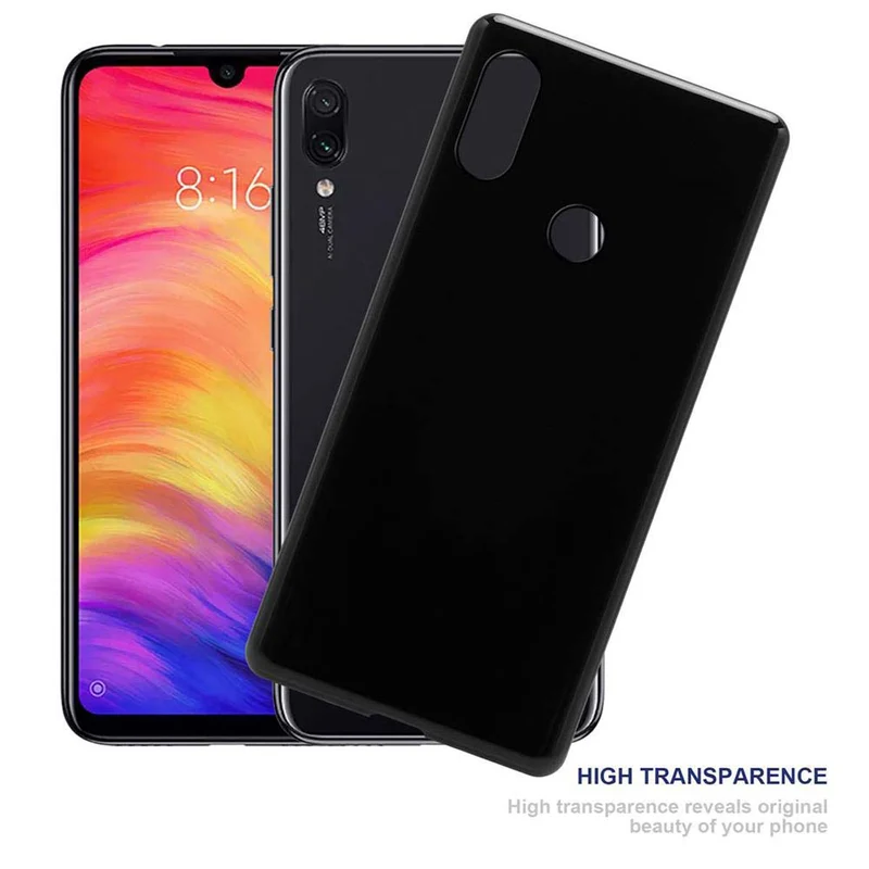 Cadorabo Hülle kompatibel mit Xiaomi RedMi NOTE 7 Schutzhülle aus flexiblem TPU Silikon
