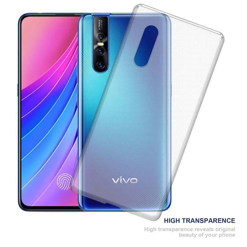 Cadorabo Hülle kompatibel mit Vivo V15 PRO Schutzhülle aus flexiblem TPU Silikon