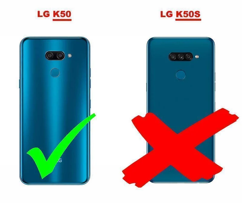 Cadorabo Hülle kompatibel mit LG K50 Schutzhülle aus flexiblem TPU Silikon