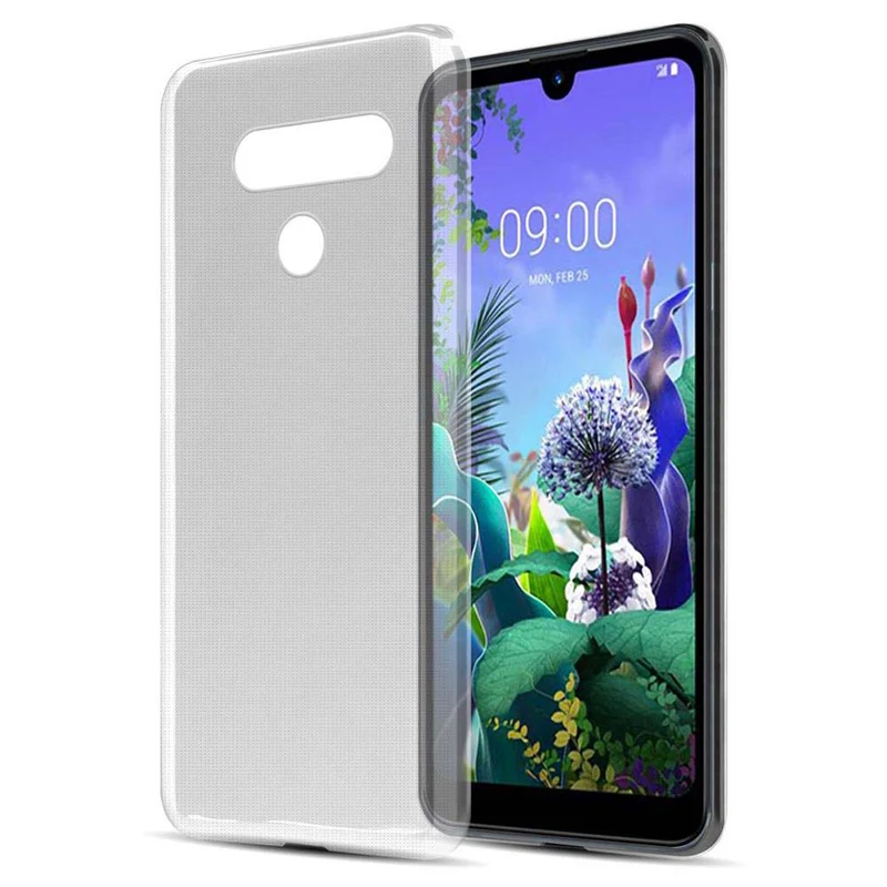 Cadorabo Hülle kompatibel mit LG Q60 Schutzhülle aus flexiblem TPU Silikon