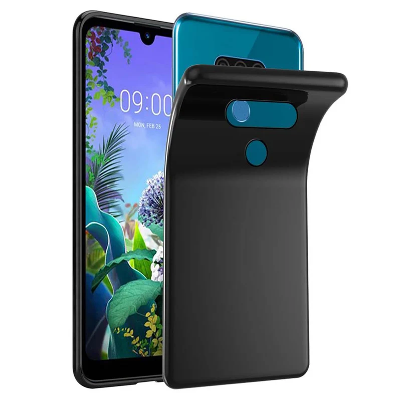 Cadorabo Hülle kompatibel mit LG Q60 Schutzhülle aus flexiblem TPU Silikon