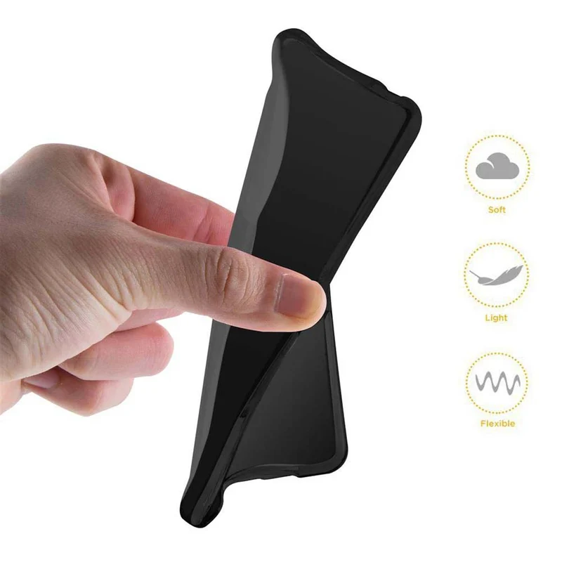 Cadorabo Hülle kompatibel mit LG Q60 Schutzhülle aus flexiblem TPU Silikon