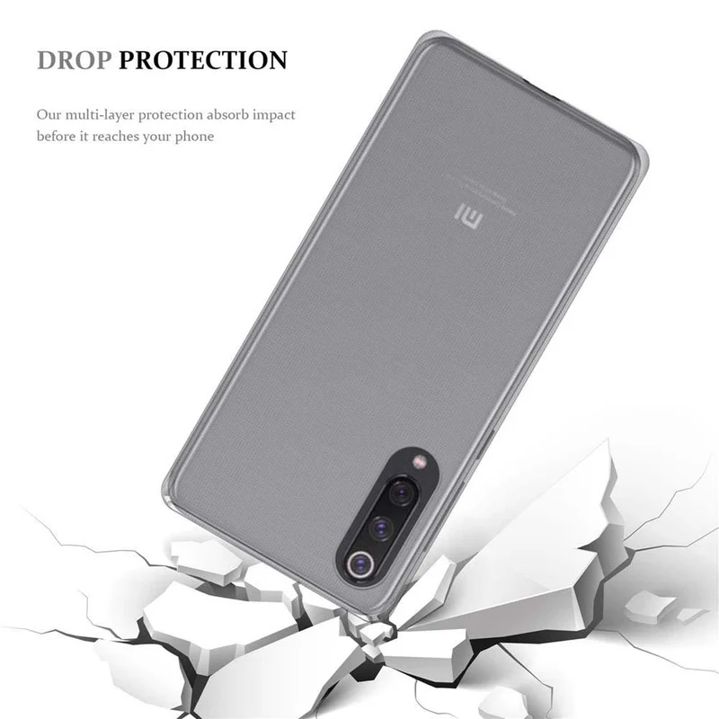 Cadorabo Hülle kompatibel mit Xiaomi Mi 9 SE Schutzhülle aus flexiblem TPU Silikon