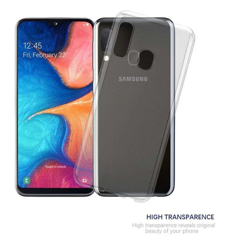 Cadorabo Hülle kompatibel mit Samsung Galaxy A10e / A20e Schutzhülle aus flexiblem TPU Silikon