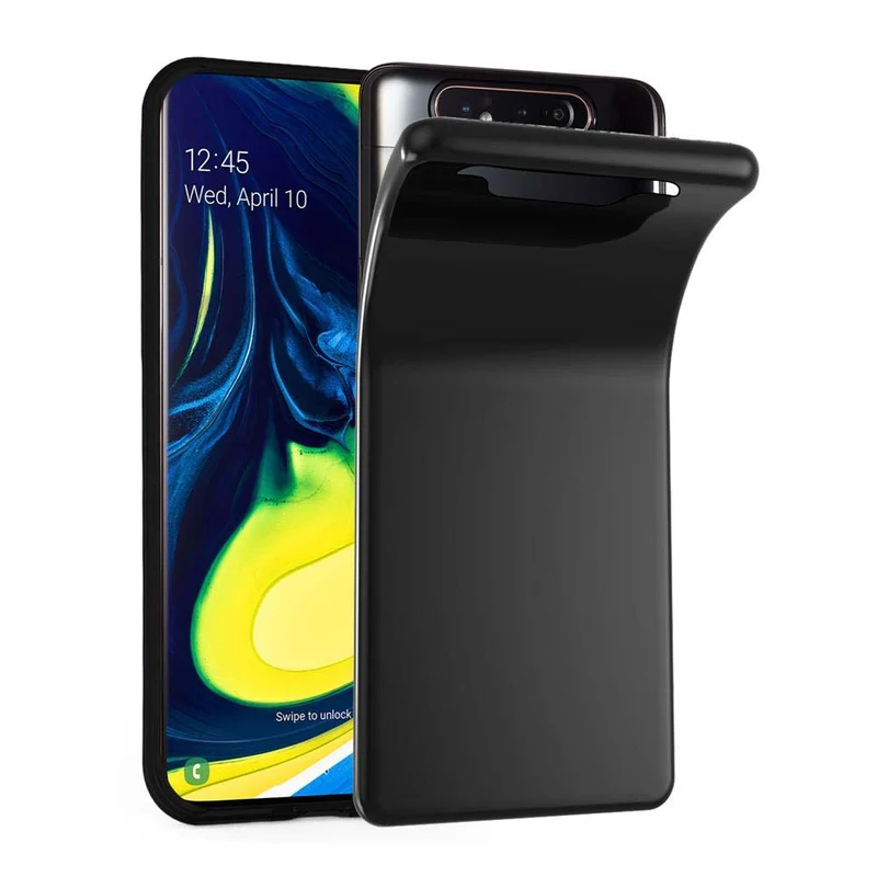 Cadorabo Hülle kompatibel mit Samsung Galaxy A80 / A90 4G Schutzhülle aus flexiblem TPU Silikon